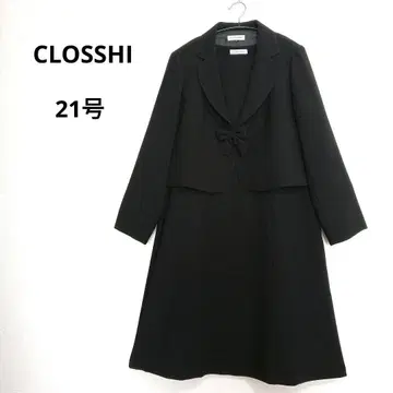 CLOSSHI 블랙 포멀 원피스 수트 빅 사이즈 21호