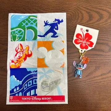 도쿄 디즈니 리조트 스티치 키링 하이비스커스 Disney