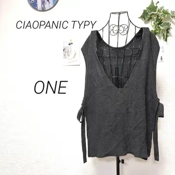 10143-2 차오패닉 티피 니트 베스트 F 무지