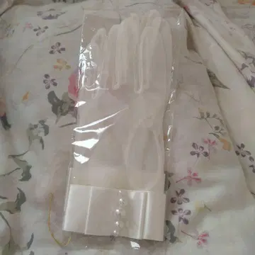 화이트 쉬폰 리본 웨딩 그로브