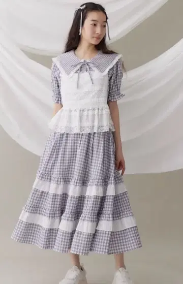 3종 셋업 merry jenny 깅엄 체크