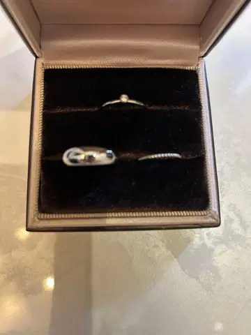 써지컬 스테인리스 반지 3개 세트 실버