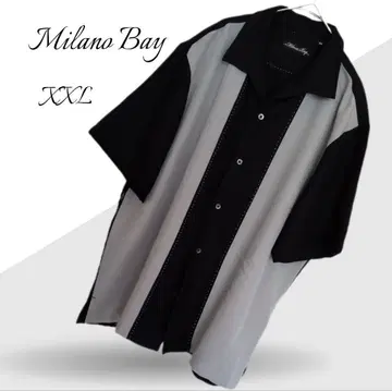 Milano Bay 반팔 셔츠 XXL 블랙 블루