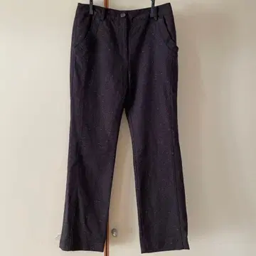 브라운 계열 슬림핏 슬랙스