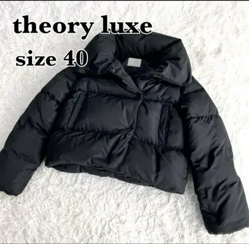 컨디션 최상 theory luxe 숏 기장 다운 자켓 사이즈 40 블랙