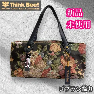 Think Bee! 싱크비 미사용 새상품 고블랑 직조 꽃무늬 올 패턴 백
