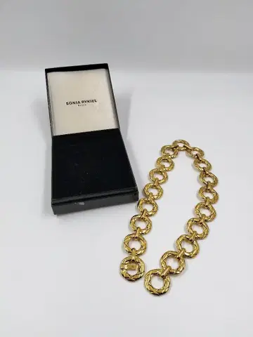 Sonia Rykiel 골드 체인 목걸이