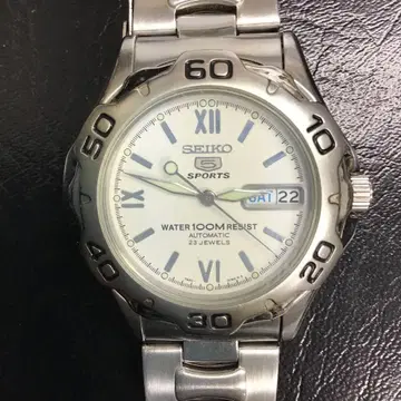 SEIKO 세이코5 SPORTS 자동 와인드 시스루백 시계 100m 방수