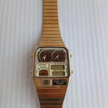 CITIZEN ANA-DIGI TEMP 골드