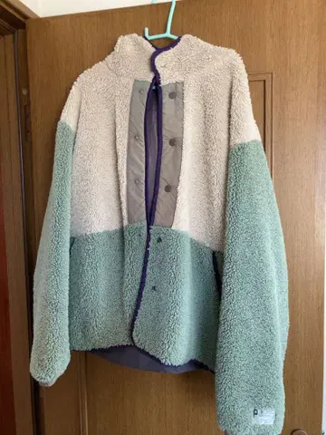 플리스 자켓 보아 자켓 베이지 민트 그린