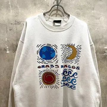 USA제 구제 의류 GRASS RAGGS 맨투맨 트레이닝복