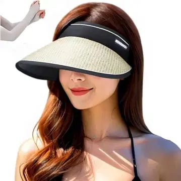 새상품 미사용 UV컷 넓은 챙 바이저 선바이저 골프 컴팩트