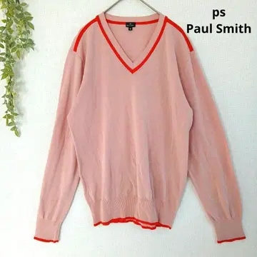 폴스미스 V넥 라인 스웨터 캐주얼 심플 M