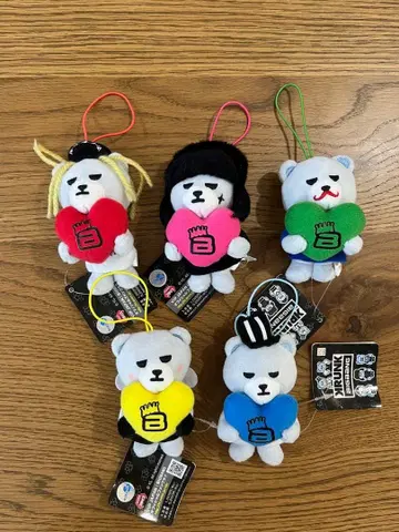 [ 새상품 ] BIGBANG 컬러풀 하트 마스코트 봉제 인형 마스코트