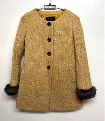 언타이틀 소매 퍼 코트 일본제