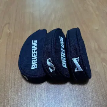 BRIEFING 아이언용 골프헤드커버 3세트 네이비 A/S/X