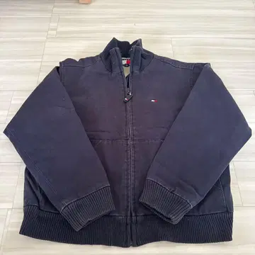 타미 힐피거 다크 네이비 집업 블루종