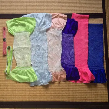 시보리 오비 장식 천 6점 허리띠 2점 세트 묶음 판매