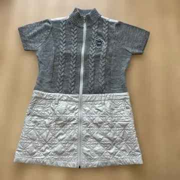 골프 튜닉 마리끌레르 그레이 뜨개질 원피스 LL