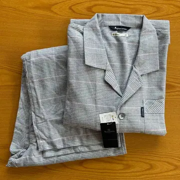 아쿠아 스큐텀 글렌체크 플란넬 파자마 LL 세금 포함 12,600엔