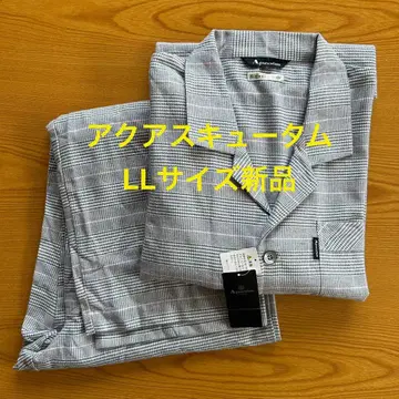 아쿠아 스큐텀 글렌체크 플란넬 파자마 LL 세금 포함 12,600엔