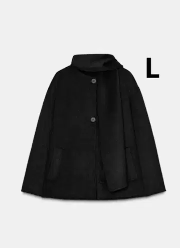 ZARA 자라 울 숏 스카프 코트 새상품, 미사용