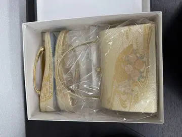 새상품급 금란 골드 조리 백 세트 일본 의류 포멀 고급용