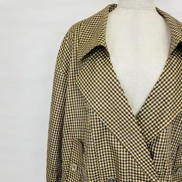 Leilian 체크 무늬 더블 브레스트 자켓 9호