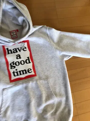 have a good time 그레이 후드티 L