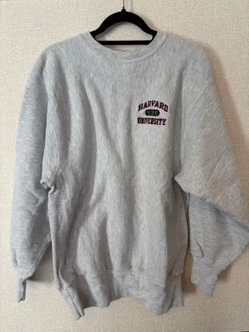 챔피온 리버스 위브 90s 하버드 대학 그레이 맨투맨