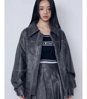 EMODA 빈티지라이크 오버 블루종