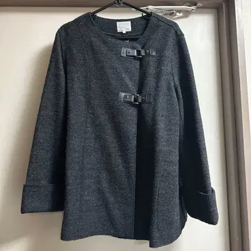 자유구 다크 그레이 코트 숏 38