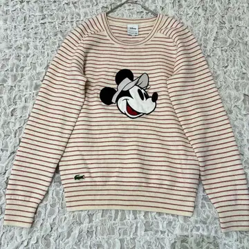 [레어 한정판 콜라보] 라코스테 x 디즈니 미니 스트라이프 스웨터 테니스