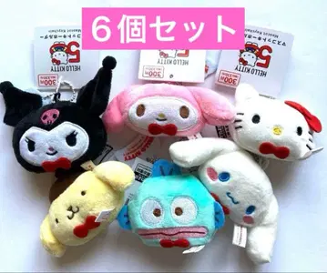 키티 50주년 마스코트 키링 6종 푸딩, 쿠로미, 한교동 다이소