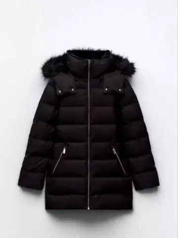 ZARA 세미롱 다운 자켓 M 사이즈