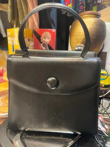 배송비 포함 여성용 파티 가죽 핸드백 GRES Paris 관혼상제 블랙