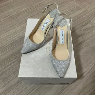 JIMMY CHOO 실버 펌프스 36 사이즈