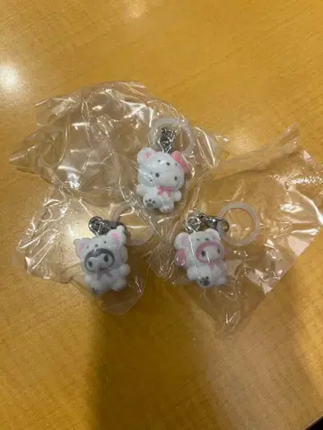 산리오 메지루시 액세서리 포근포근 스노우 3개 세트