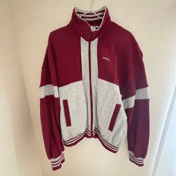 [ X-girl ] LINE RIB ZIP UP SWEAT