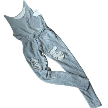 미사용 새상품 GYDA 데미지 맨투맨 올인원 그레이 free