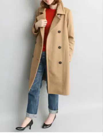 새상품급 URBAN RESEARCH ROSSO 로쏘 카멜 코트