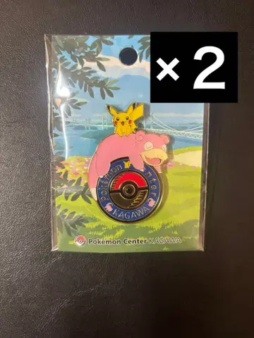 포켓몬 센터 카가와 카가와 한정판 야돈 피카츄 로고 핀즈