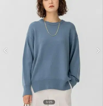 23구 울 코드 크루넥 니트