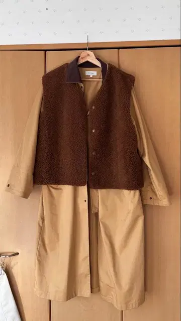 보아 베스트 포함 롱 코트