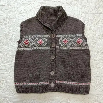 [ 컨디션 최상 ] 핸드메이드 니트 베스트