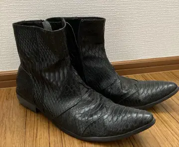 MM/one 크로커다일 패턴 부츠 블랙 헤이세이 시크 스타일 27.5cm