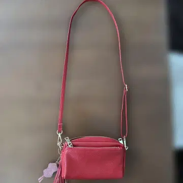 레드 숄더백 태슬 포함