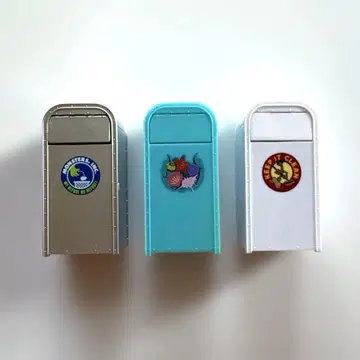 디즈니 미니어처 피규어 컬렉션 쓰레기통