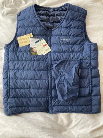 몽벨 US 스페리오 다운 V넥 베스트 남성용 네이비 L