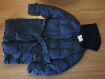 PLST 후드 부착 다운 자켓 다크 그레이